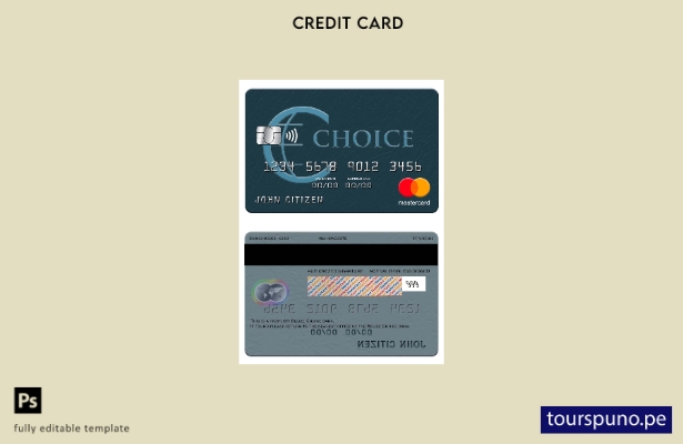 lista para imprimir plantilla de mastercard del banco Belize Choice
